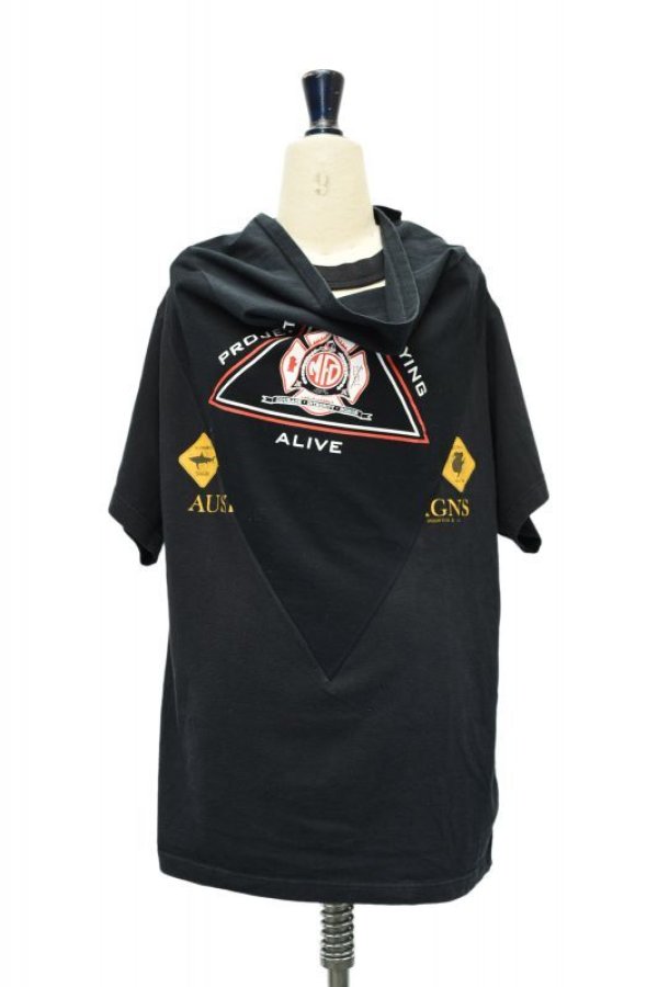 BLESS N゜69 Scarfer T-Shirt col.BLACK - rollot