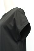 画像3: ATON　 SUVIN 60/2　 CAP SLEEVE DRESS　 col. BLACK (3)