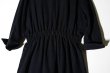 画像5: TENNE HANDCRAFTED MODERN  WEIST SHIRRING DRESS WITH CAPE  col. BLACK×BLACK (5)