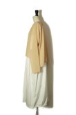 画像2: TENNE HANDCRAFTED MODERN　 LAYERD BALLOON DRESS　 col. ORANGE / WHITE (2)