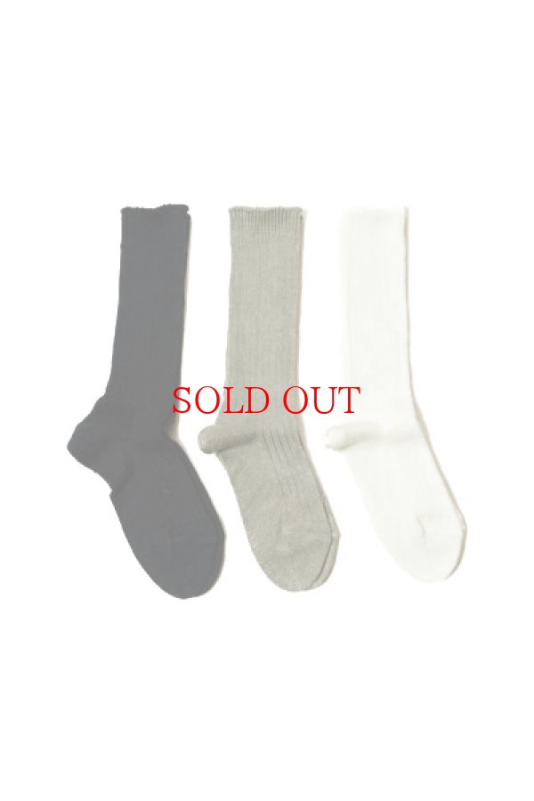 画像1: eleven 2nd　 Linen Silk Rib Socks　 col.White , Lt.grey , Navy (1)