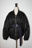 画像2: MARINA YEE　 M.Y Bomber - customized bomber jacket　 col.Black (2)