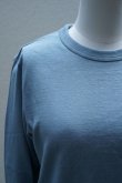 画像2: eleven 2nd　 Plain Cotton Jersey Long T-shirt　 col. Sky Blue (2)