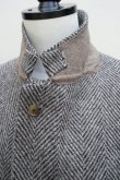 画像9:  AURALEE　 LAMA SHETLAND WOOL TWEED OVER JACKET 　 col. KHAKI TWEED (9)