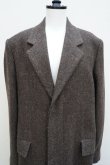 画像2:  AURALEE　 LAMA SHETLAND WOOL TWEED CHESTERFIELD COAT 　 col. BROWN TWEED (2)