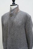 画像10:  AURALEE　 LAMA SHETLAND WOOL TWEED OVER JACKET 　 col. KHAKI TWEED (10)