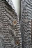 画像6:  AURALEE　 LAMA SHETLAND WOOL TWEED OVER JACKET 　 col. KHAKI TWEED (6)