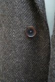 画像6:  AURALEE　 LAMA SHETLAND WOOL TWEED CHESTERFIELD COAT 　 col. BROWN TWEED (6)