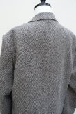 画像8:  AURALEE　 LAMA SHETLAND WOOL TWEED OVER JACKET 　 col. KHAKI TWEED (8)