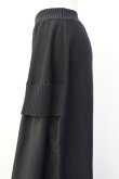 画像8: Cristaseya　 11WM-WV-BK　 PATCHED LONG SKIRT　 col.BLACK (8)