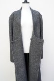 画像10: Cristaseya　 01WM-HB-BK/WH　 COLLARLESS OVERSIZED COAT　 col.BLACK&WHITE (10)