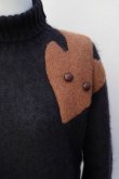 画像1: Cristaseya　 15WM-MW-BK　 VOLPE TURTLE NECK SWEATER　 col.BLACK (1)