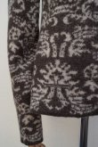 画像3: Cristaseya　 14WM-WO-MO　 FELTED JACQUARD TURTLE NECK SWATER　 col.MOCHA/CREAM (3)