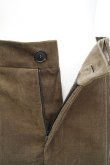 画像8: Cristaseya　 15SA-CRD-LKH　 DOUBLE PLEATED CORDUROY PANTS　 col.LIGHT KHAKI (8)