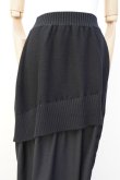画像3: Cristaseya　 11WM-WV-BK　 PATCHED LONG SKIRT　 col.BLACK (3)