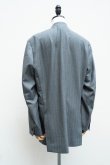 画像9:  AURALEE　 WOOL FULLING FLANNEL STRIPE JACKET 　 col. TOP GREY (9)