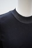 画像2:  AURALEE　 SUPER HIGH GAUGE SHEER RIB L/S TEE 　 col. BLACK (2)