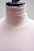 画像2:  AURALEE　  HIGH GAUGE SHEER RIB TURTLE NECK L/S TEE 　 col. PINK (2)