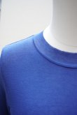 画像2:  AURALEE　 GIZA SUPER HIGH GAUGE SHEER RIB L/S TEE 　 col. BLUE (2)