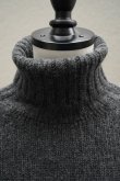 画像2: eleven 2nd   Yak Turtle Neck Jumper  col.Charcoal (2)