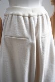 画像4: 10 HANDCRAFTED MODERN　 WAIST RIB KNIT 3TUCK WIDE PANTS　 col. BEIGE×WHITE (4)