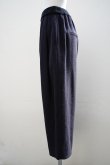 画像4: 10 HANDCRAFTED MODERN　 WAIST RIB KNIT 3TUCK WIDE PANTS　 col. BLACK×BLACK (4)