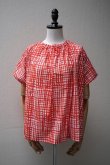 画像1: toogood　 THE POET TOP - PAINTED CHECK　  col.JAM (1)