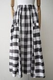 画像1: toogood　 THE HARVESTER SKIRT - TABLECLOTH GINGHAM　  col.COFFEE (1)