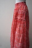 画像7: toogood　 THE HARVESTER SKIRT - PAINTED CHECK　  col.JAM (7)