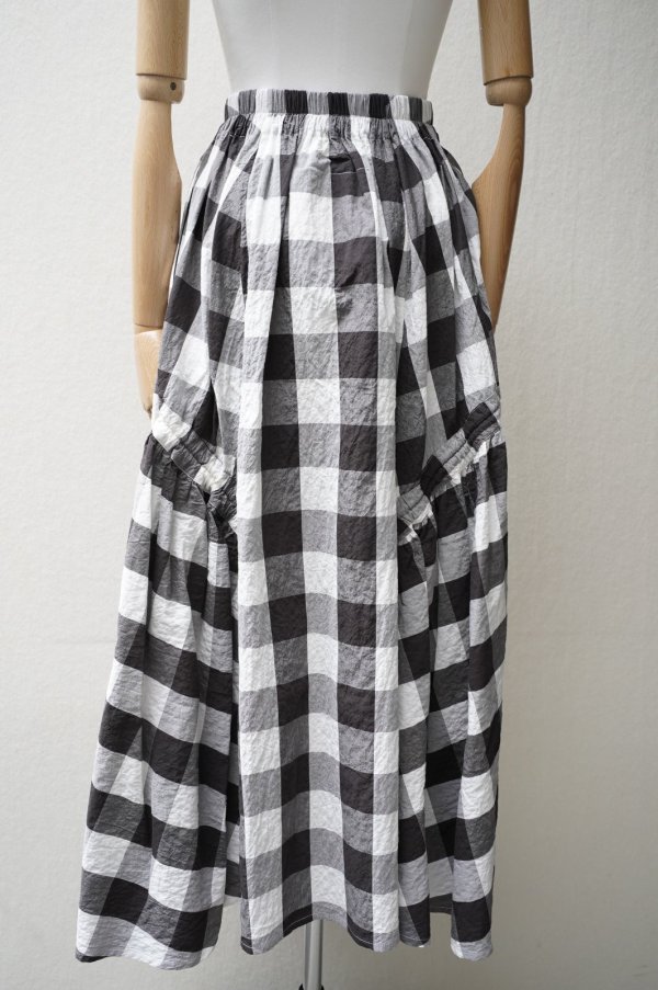 画像5: toogood　 THE HARVESTER SKIRT - TABLECLOTH GINGHAM　  col.COFFEE (5)