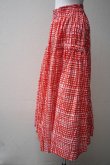 画像6: toogood　 THE HARVESTER SKIRT - PAINTED CHECK　  col.JAM (6)