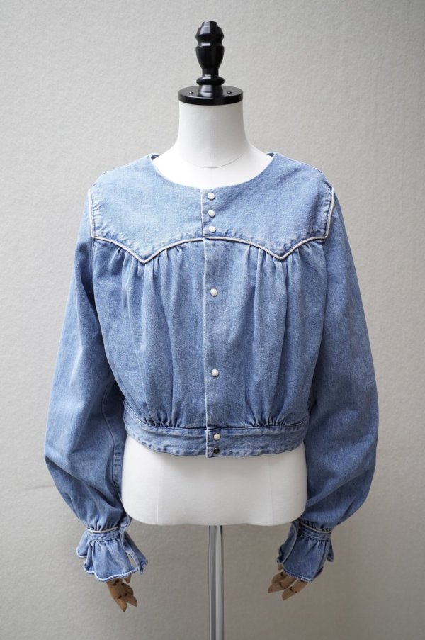 画像1: TANAKA　 WESTERN BLOUSE　 col.ASH BLEACH (1)