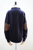 画像5: BLESS　 N°80 Pearlpad cardigan　 col.Navy/Brown (5)