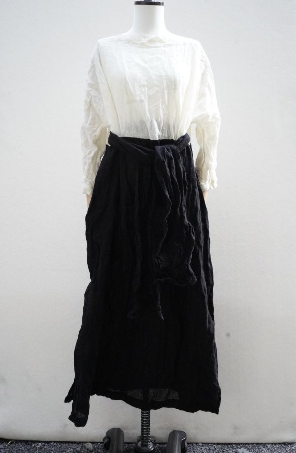 画像1: daniela gregis   abito dress lunedi stretto  cream / black (1)