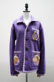 画像1: BODE　 BRONCO APPLIQUE JACKET　 col.PURPLE WHITE (1)