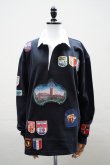 画像1: BODE　 MULTI-PATCH RUGBY SHIRT　 col.BLACK (1)