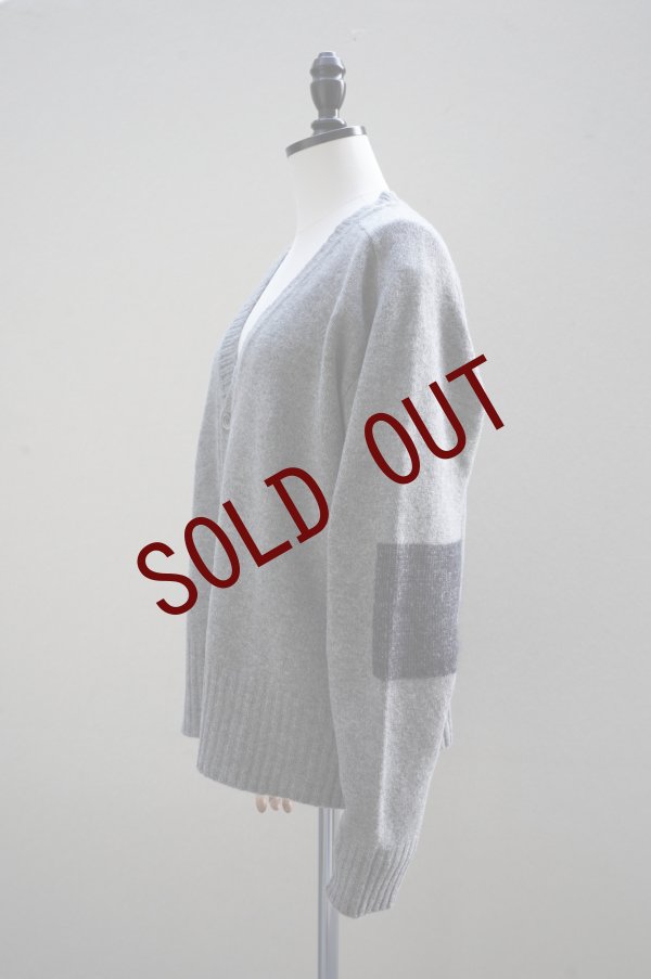 画像1: eleven 2nd   Elbow Patch Cardigan  col.Grey (1)