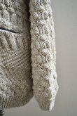 画像1: Isabella Stefanelli   Jack Flight Jkt Isaran - Marble　 Irish wool-hand knitted (1)