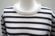 画像2: 再入荷　  eleven 2nd   MENS Round Neck Border  col.Oyster / Dk.Navy (2)