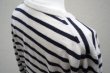 画像5: 再入荷　  eleven 2nd   MENS Round Neck Border  col.Oyster / Dk.Navy (5)