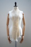 画像5: eleven 2nd　 Cable Aran Mini Stole　 col.Ivory (5)