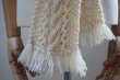 画像4: eleven 2nd　 Cable Aran Mini Stole　 col.Ivory (4)