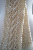 画像2: eleven 2nd　 Cable Aran Mini Stole　 col.Ivory (2)