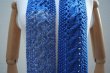画像3: eleven 2nd　 Cable Aran Mini Stole　 col.Blue/White  (3)
