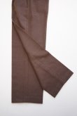 画像2:  AURALEE　 BABY CAMEL FLANNEL SLACKS　 col.DARK BROWN (2)