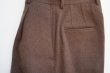 画像3:  AURALEE　 BABY CAMEL FLANNEL SLACKS　 col.DARK BROWN (3)