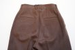 画像9:  AURALEE　 BABY CAMEL FLANNEL SLACKS　 col.DARK BROWN (9)