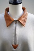 画像2: KYOU　 BROTHERS　 Leather Original Supima Aging Cotton Sweat　 col.BEIGE (2)