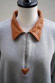 画像2: KYOU　 BROTHERS　 Leather Original Supima Aging Cotton Sweat　 col.MID GREY (2)