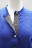 画像2: eleven 2nd   Fine Linen Button Cardigan  col.Ink Blue (2)